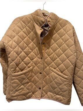 Jen & Co. Quilted Puffer Jacket W/ Snap Front  size Small/Medium NEW